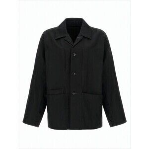 Lemaire Boxy Black Jacket With Classic Collar - NWT